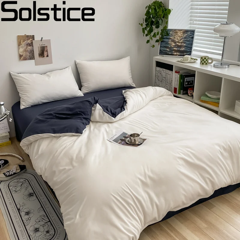 Solstice Solid Double Color Match Soft Brushed Fabric Bedding Bed Sheet Duvet Cover Set Pillowcase Combo Kit European 16-color
Solstice Solid Double Color Match Soft Brushed Fabric Bedding Bed Sheet Duvet Cover Set Pillowcase Combo Kit European 16-color