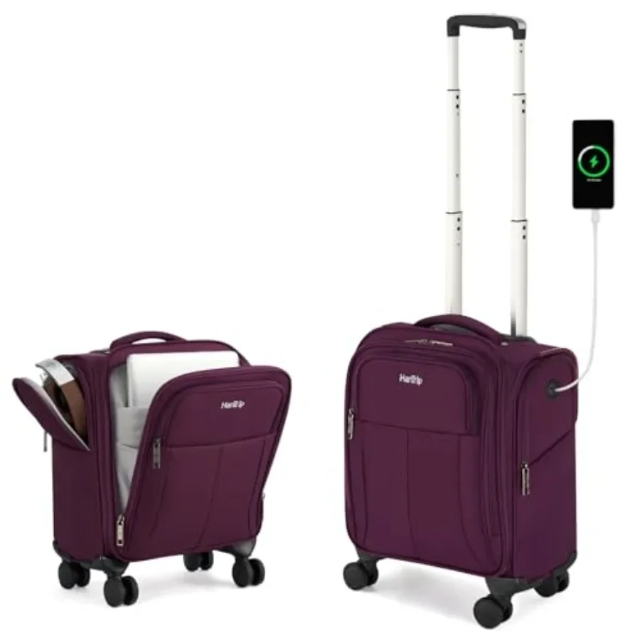 Underseat carry-on luggage for business travel: 16-inch softside suitcase in black with durable wheels, exterior pocket, and li
Underseat carry-on luggage for business travel: 16-inch softside suitcase in black with durable wheels, exterior pocket, and li