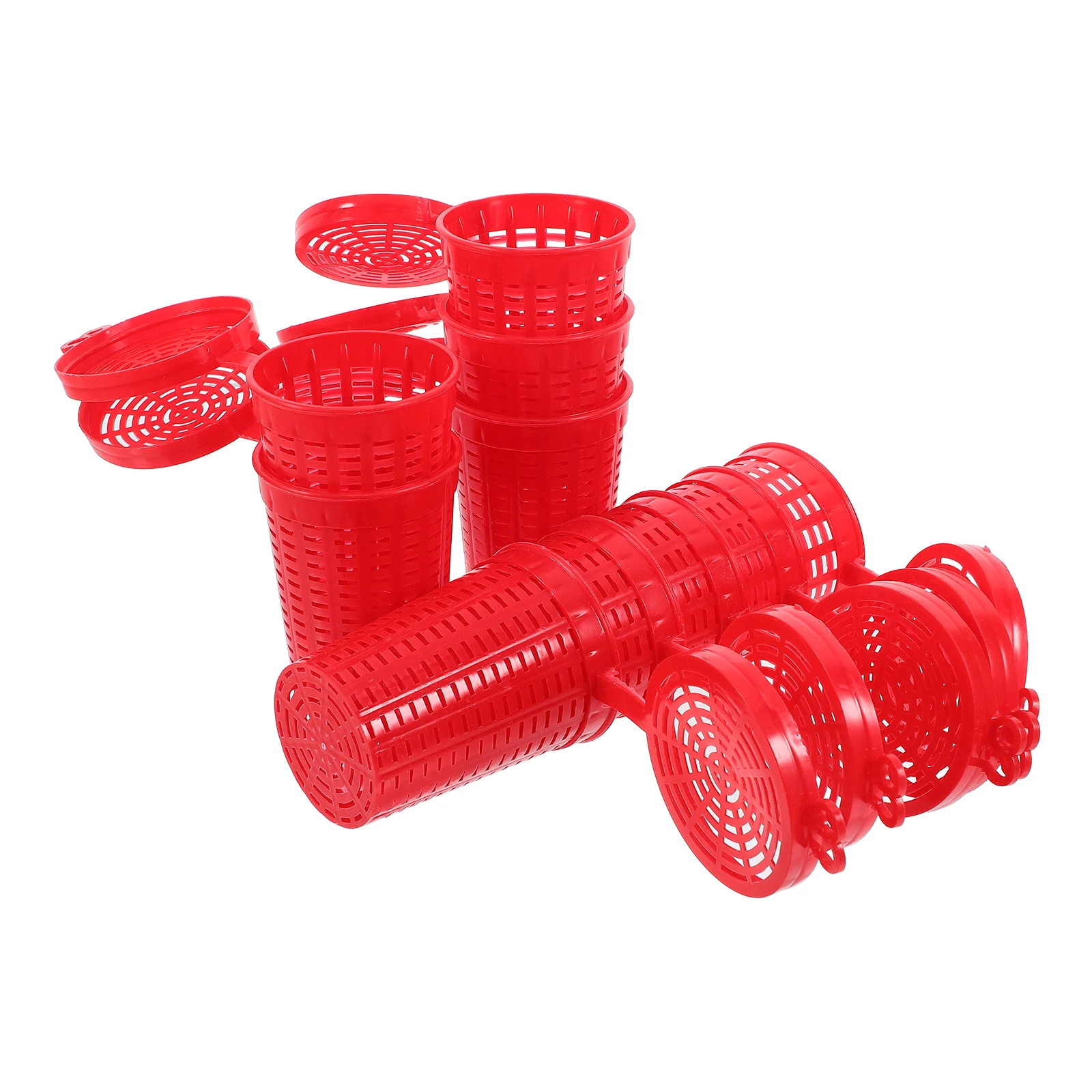 10 Pcs Bait Cup Fishing Lure Cage Holder Carp Trap Basket Hollow Design Sturdy Plastic Big Fish Outdoor Tackle Supplies
10 Pcs Bait Cup Fishing Lure Cage Holder Carp Trap Basket Hollow Design Sturdy Plastic Big Fish Outdoor Tackle Supplies