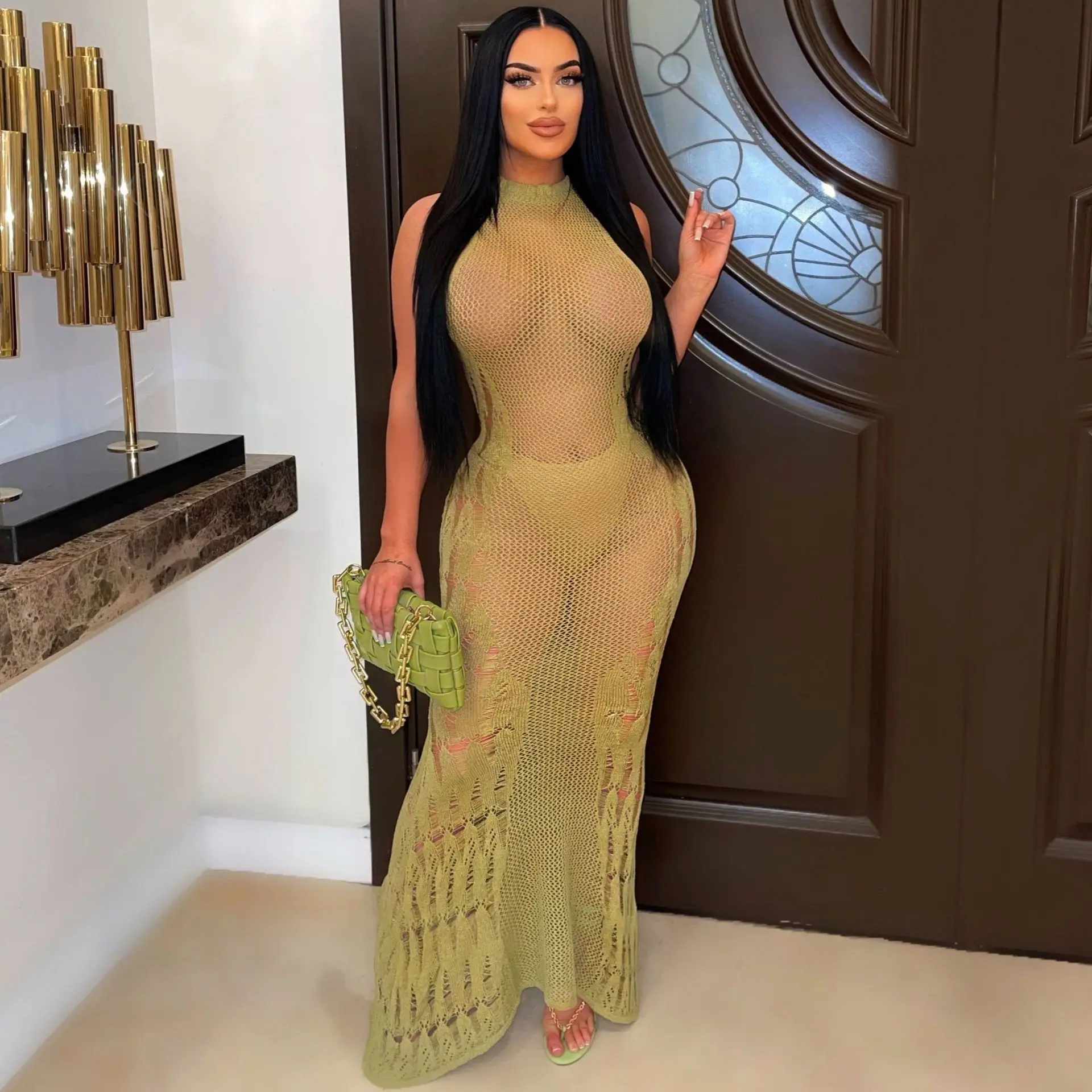 Cover-up Hollow Out Maxi Dress Party Sexy Club Luxury Elegant Dresses 2023 Summer Beach Vacation Outfit Women Clothes Mesh Dress
Cover-up Hollow Out Maxi Dress Party Sexy Club Luxury Elegant Dresses 2023 Summer Beach Vacation Outfit Women Clothes Mesh Dress