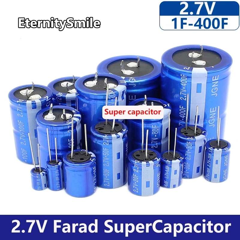 1Pcs Super Capacitor 2.7V 1/2/3/6.8/8/10/15/20/30/40/50/80/90/100/120/200/300/400 Farah Capacitors Car Recorder Supercapacitor
1Pcs Super Capacitor 2.7V 1/2/3/6.8/8/10/15/20/30/40/50/80/90/100/120/200/300/400 Farah Capacitors Car Recorder Supercapacitor