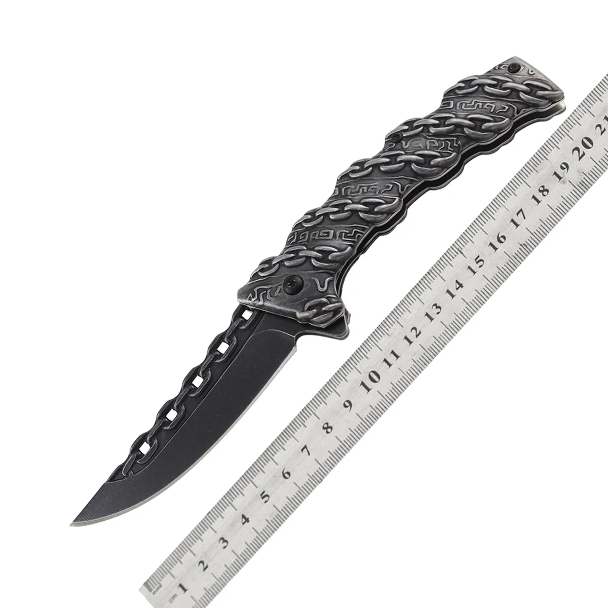 Tactical Folding Blade Knife, Stonewash Utility Self-Defense Knife, Survival Hunting Camping Military EDC Cutting Tool
Tactical Folding Blade Knife, Stonewash Utility Self-Defense Knife, Survival Hunting Camping Military EDC Cutting Tool