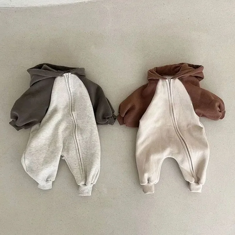 Baby one-piece suit, spring and autumn sweatshirt, casual loose hoodie, long crawling suit
Baby one-piece suit, spring and autumn sweatshirt, casual loose hoodie, long crawling suit