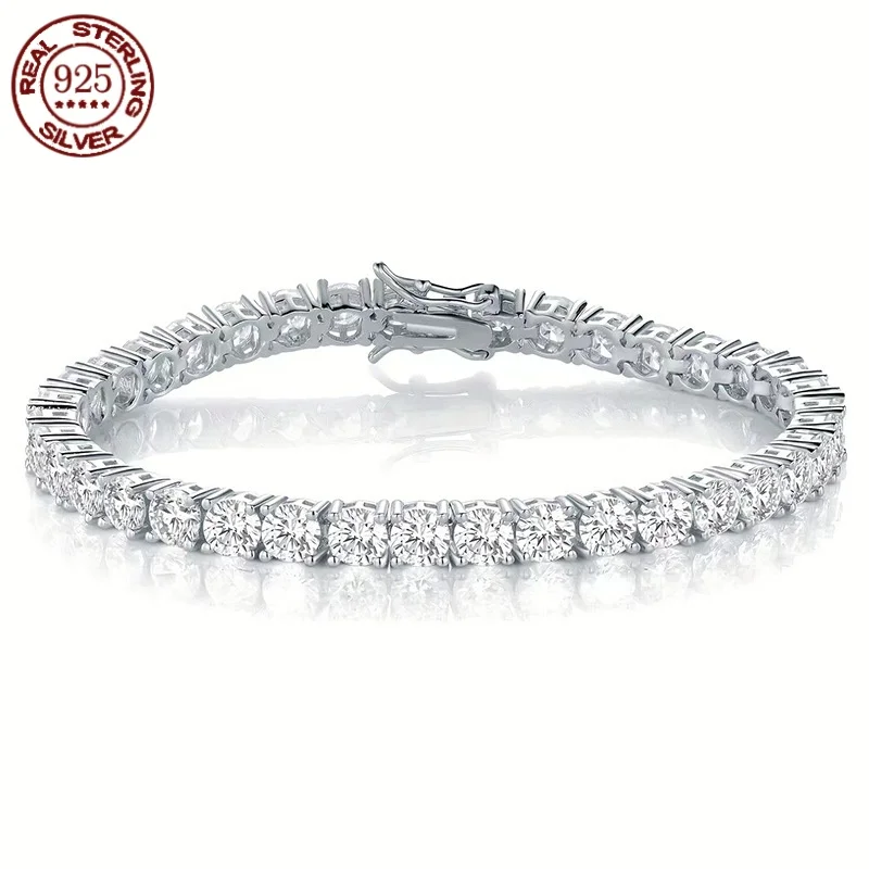 Factory Price D VVS1 Moissanite Tennis Bracelet S925 Sterling Silver Plated 18k Gold with GRA Bracelets for Women Man Jewelry
Factory Price D VVS1 Moissanite Tennis Bracelet S925 Sterling Silver Plated 18k Gold with GRA Bracelets for Women Man Jewelry