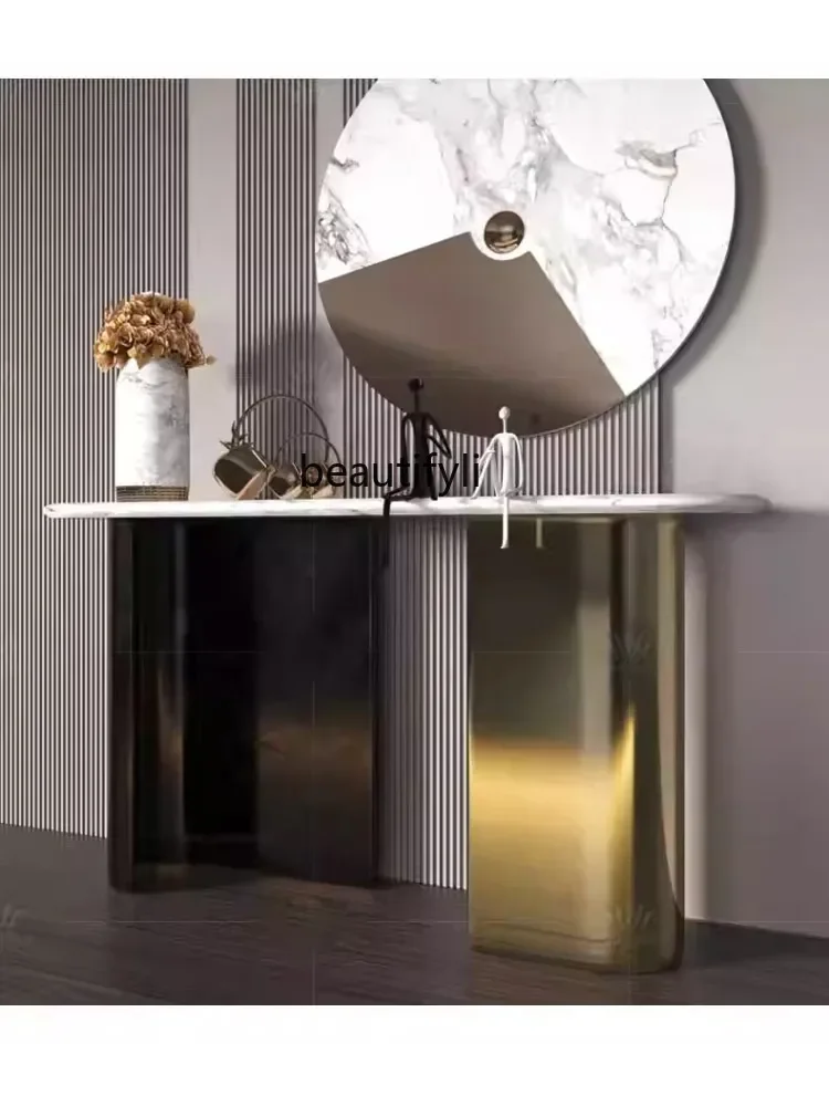 07Italian Style Design Sense Console Entrance Aisle against the Wall Console Tables Modern New Chinese Style Hallway Living Room
07Italian Style Design Sense Console Entrance Aisle against the Wall Console Tables Modern New Chinese Style Hallway Living Room