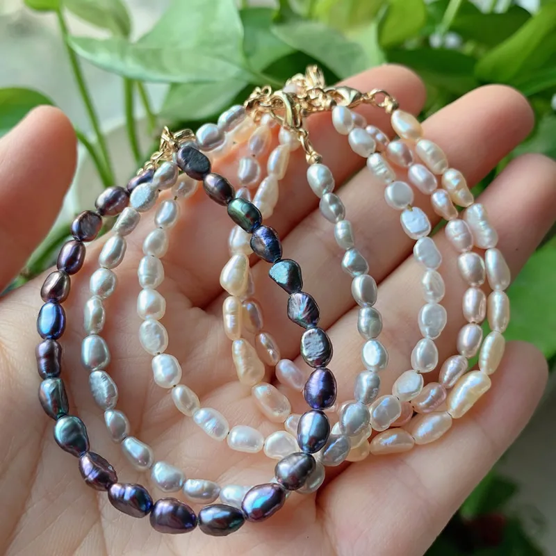 Elegant Jewelry Small Baroque Pearl Bracelet Irregular Nuggets Grey White Natural Freshwater Pearl Bracelet for Women Wedding
Elegant Jewelry Small Baroque Pearl Bracelet Irregular Nuggets Grey White Natural Freshwater Pearl Bracelet for Women Wedding