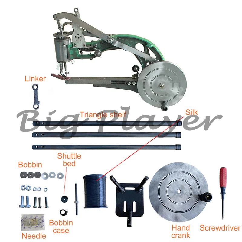 Commercial Cylinder Bed Sewing Machine - Hand Operated Leather Sewing Machine for Boots and Upholstery
Commercial Cylinder Bed Sewing Machine - Hand Operated Leather Sewing Machine for Boots and Upholstery