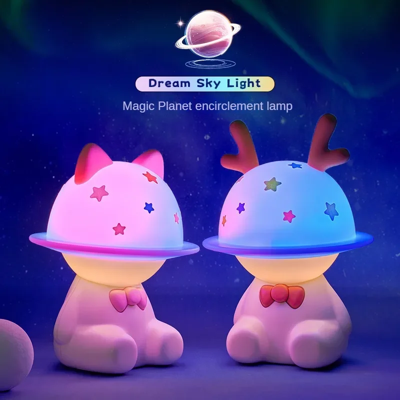 Creative New Product Fantasy Planet Night Lights Colorful Fantasy Cartoon Children's Gift Bedside Atmosphere Gift Sleeping Lamps
Creative New Product Fantasy Planet Night Lights Colorful Fantasy Cartoon Children's Gift Bedside Atmosphere Gift Sleeping Lamps