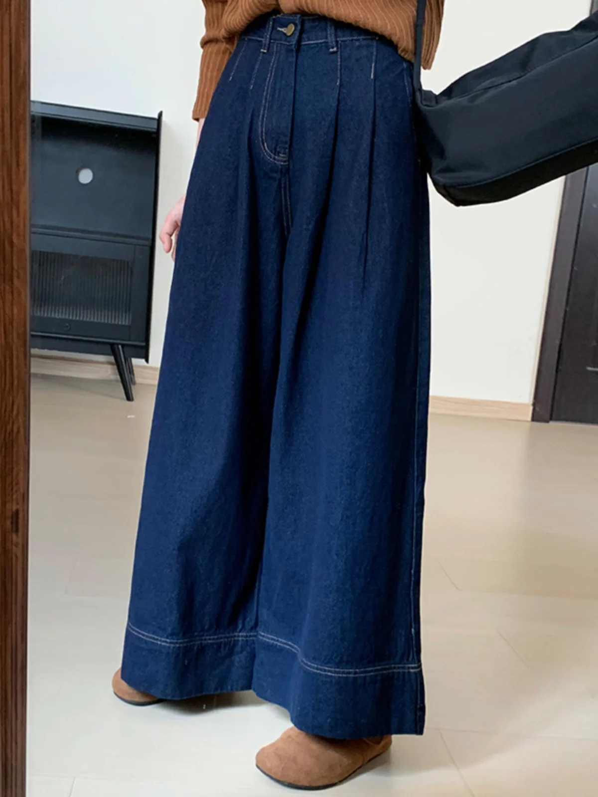 High Waist Straight Leg Black Jeans Women's plus Size Retro Denim Pants Spring Season Shape Body Loose Slimming Trousers
High Waist Straight Leg Black Jeans Women's plus Size Retro Denim Pants Spring Season Shape Body Loose Slimming Trousers