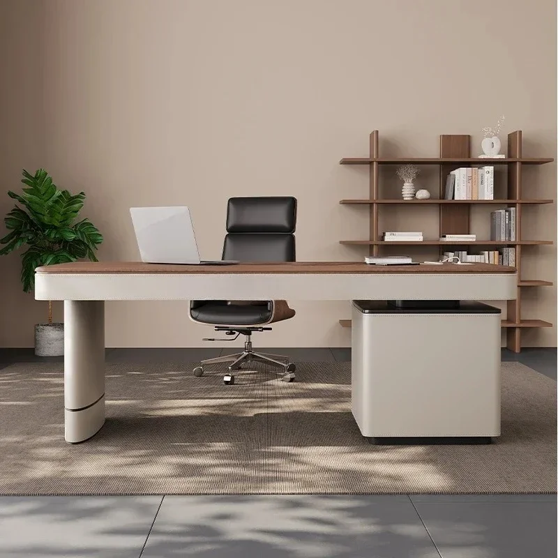 Italian solid wood integrated retro desk with drawers computer desk
Italian solid wood integrated retro desk with drawers computer desk