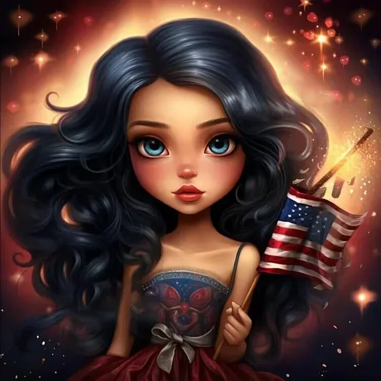 Sunature Diamond Painting Art Full Square Round Drills Girl Flag Diamond Painting Kit
Sunature Diamond Painting Art Full Square Round Drills Girl Flag Diamond Painting Kit