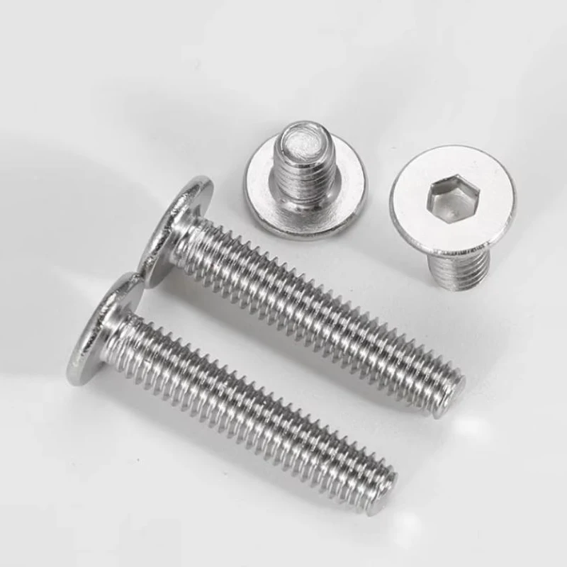 304 Stainless Steel Ultra-Thin Flat Head Bolts – M2-M5 Low-Profile Hex Socket Screws for Furniture & Panels
304 Stainless Steel Ultra-Thin Flat Head Bolts – M2-M5 Low-Profile Hex Socket Screws for Furniture & Panels