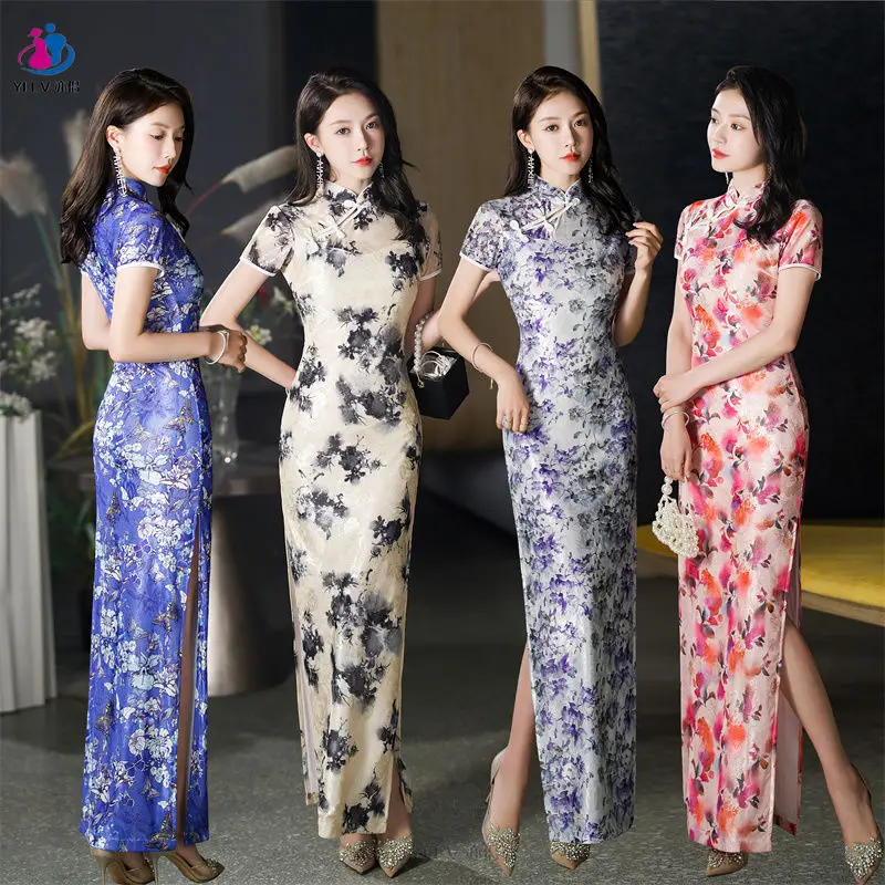 Luxury Lace Plus Size Qipao 2025, Modern Fancy Blue and White Cheongsam Performance Dress, Slim Fit Long Gown Daily Wear
Luxury Lace Plus Size Qipao 2025, Modern Fancy Blue and White Cheongsam Performance Dress, Slim Fit Long Gown Daily Wear