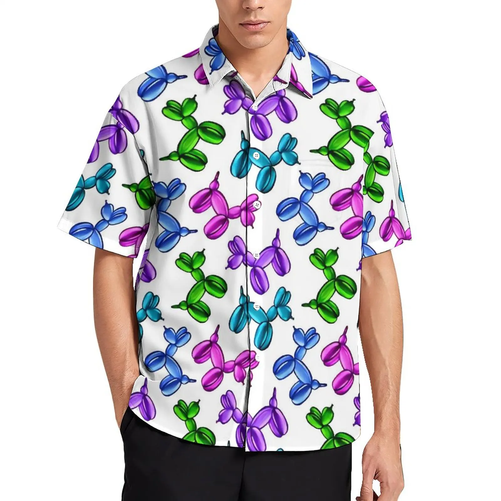 Multi Color Balloon Dogs Beach Shirt Men Trendy Casual Shirts Summer Short Sleeve Comfortable Custom Oversized Blouses Gift
Multi Color Balloon Dogs Beach Shirt Men Trendy Casual Shirts Summer Short Sleeve Comfortable Custom Oversized Blouses Gift