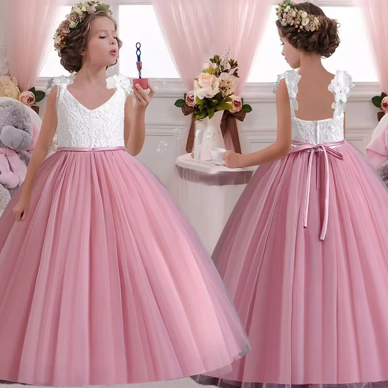 New Girl Flower summer Lace Princess Dress fluffy elegant evening dress baby birthday party girl princess dress Customized New
New Girl Flower summer Lace Princess Dress fluffy elegant evening dress baby birthday party girl princess dress Customized New
