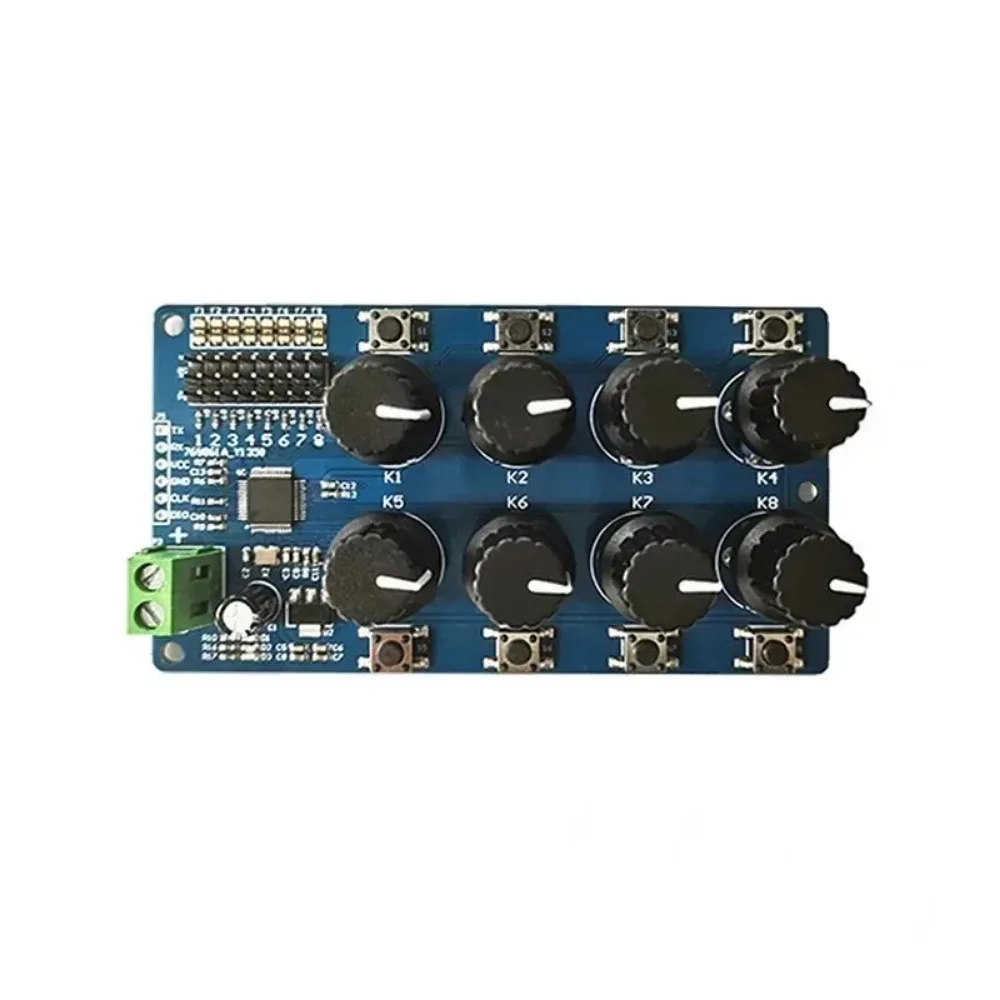 New 8 Channel/Way Controller Board Overcurrent Protection Servo Tester Servo Controller for 8CH Durable Rotary Knob Servo Driver
New 8 Channel/Way Controller Board Overcurrent Protection Servo Tester Servo Controller for 8CH Durable Rotary Knob Servo Driver