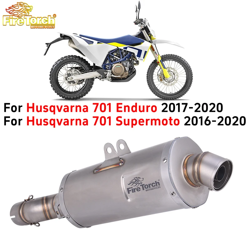 Slip On For Husqvarna 701 Enduro Supermoto 2016 2017-2020 Motorcycle Exhaust System Escape Mid Link Pipe With Muffler DB Killer
Slip On For Husqvarna 701 Enduro Supermoto 2016 2017-2020 Motorcycle Exhaust System Escape Mid Link Pipe With Muffler DB Killer