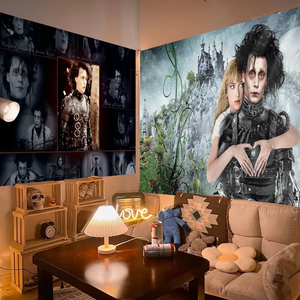 Retro Edward Scissorhands Tapestry Anime Tapestry Hanging Tarot Hippie Wall Rugs Dorm Wall Hanging Sheets
Retro Edward Scissorhands Tapestry Anime Tapestry Hanging Tarot Hippie Wall Rugs Dorm Wall Hanging Sheets