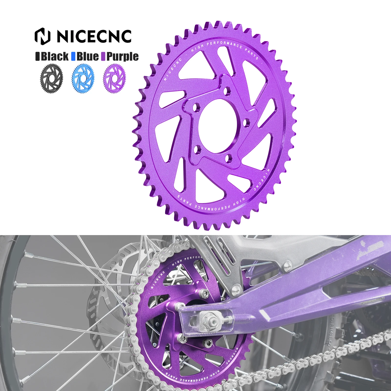 NICECNC For Surron Light Bee X 48T Rear Sprocket Aluminum For Sur-ron Light Bee S L1E For Segway X160 X260 Electric Dirt Bike
NICECNC For Surron Light Bee X 48T Rear Sprocket Aluminum For Sur-ron Light Bee S L1E For Segway X160 X260 Electric Dirt Bike