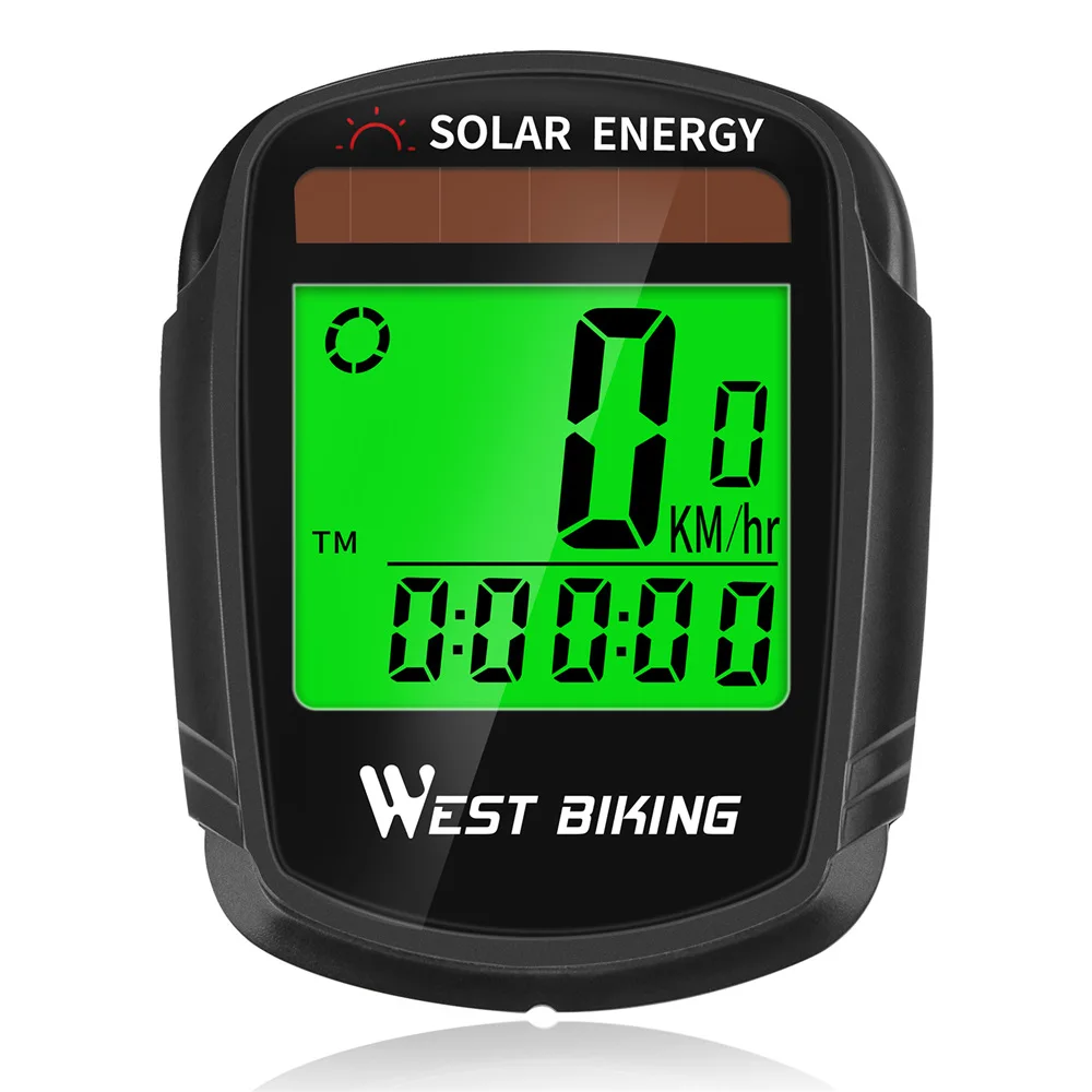 WEST BIKING Solar-Powered Bike Computer - Wireless Bicycle Speedometer with Multi-Language Display
WEST BIKING Solar-Powered Bike Computer - Wireless Bicycle Speedometer with Multi-Language Display