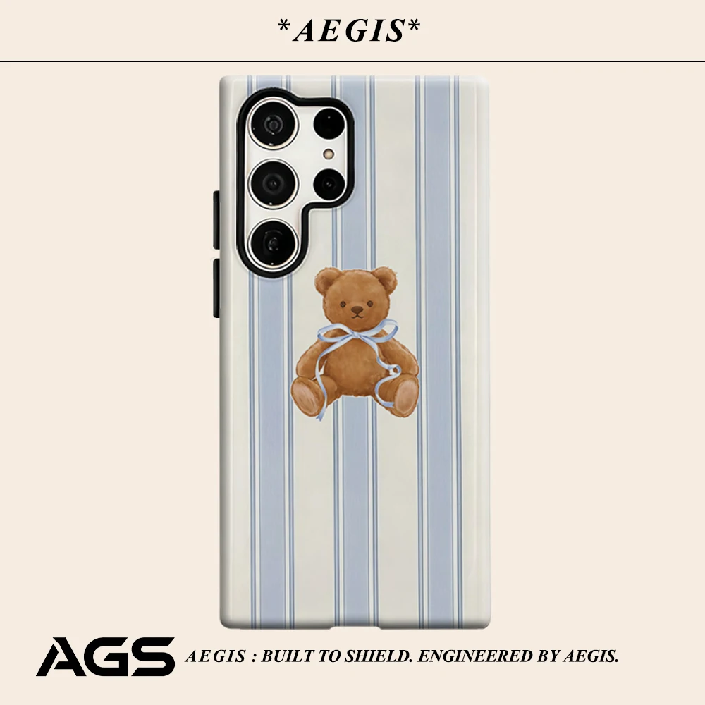 Чехол для телефона с синими полосками и медведем для Samsung Galaxy S25 Ultra S24 S23 Ultra Plus, глянцевая двухслойная задняя крышка
Чехол для телефона с синими полосками и медведем для Samsung Galaxy S25 Ultra S24 S23 Ultra Plus, глянцевая двухслойная задняя крышка