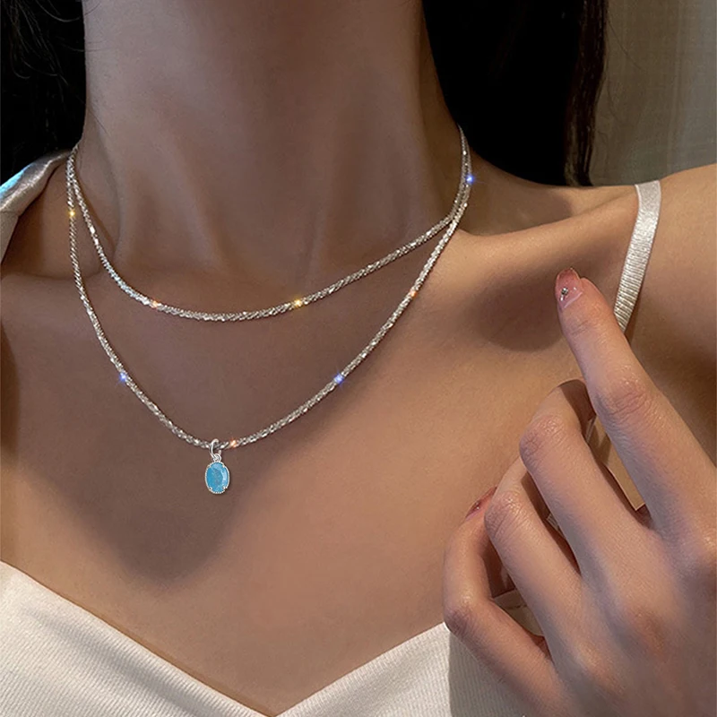 Silvery Water Wave Star Heart Butterfly Zircon Pendant Necklace Versatile Sweet Romantic Jewelry for Vacation Party Anniversary
Silvery Water Wave Star Heart Butterfly Zircon Pendant Necklace Versatile Sweet Romantic Jewelry for Vacation Party Anniversary