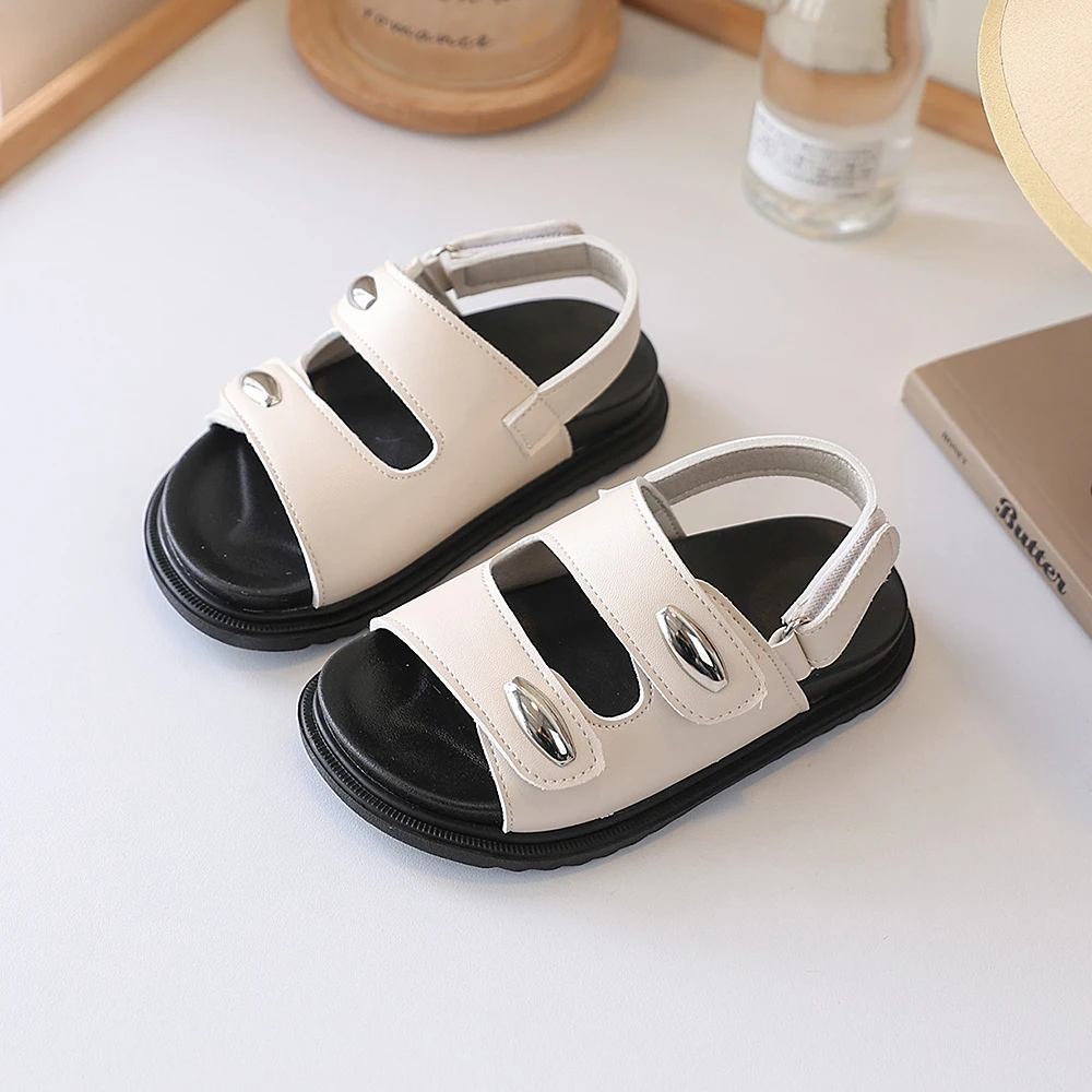 COMFY KIDS Kids' Beige Double Strap Hook-and-Loop Roman Sandals, Soft Non-Slip Rubber Sole Lightweight Children's Shoes, Summer
COMFY KIDS Kids' Beige Double Strap Hook-and-Loop Roman Sandals, Soft Non-Slip Rubber Sole Lightweight Children's Shoes, Summer