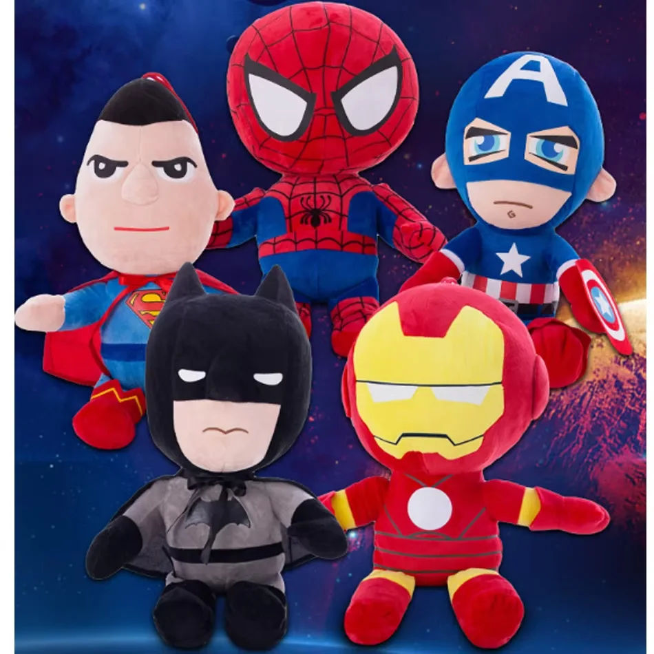 Big Size Cartoon Super Hero Plushies Captain America Spider Man Iron Man Doll Soft Stuffed Anime Plushies Birthday Gifts Kids
Big Size Cartoon Super Hero Plushies Captain America Spider Man Iron Man Doll Soft Stuffed Anime Plushies Birthday Gifts Kids