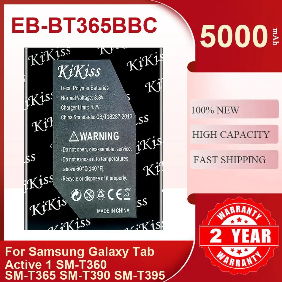 Kikiss 5000Mah EB-BT365BBC Battery For Samsung Galaxy Tab Active 1 SM-T360 SM-T365 SM-T390 SM-T395
Kikiss 5000Mah EB-BT365BBC Battery For Samsung Galaxy Tab Active 1 SM-T360 SM-T365 SM-T390 SM-T395