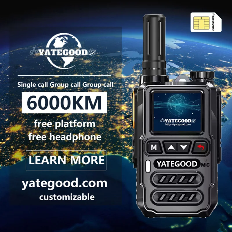 YATEGOOD G8 Walkie Talkie Нет ограничения расстояния Домофон Длительный режим ожидания Портативный Больше 5000 км 4G 5G
YATEGOOD G8 Walkie Talkie Нет ограничения расстояния Домофон Длительный режим ожидания Портативный Больше 5000 км 4G 5G