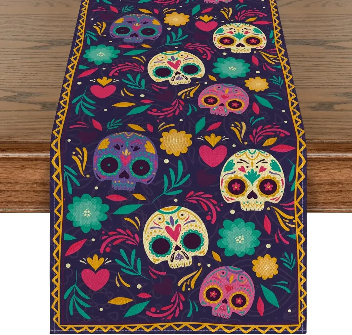 Day of the Dead Watercolor Calendula Skeleton Line N Table Manager Wedding Decoration Kitchen Table Manager Party Supplies
Day of the Dead Watercolor Calendula Skeleton Line N Table Manager Wedding Decoration Kitchen Table Manager Party Supplies