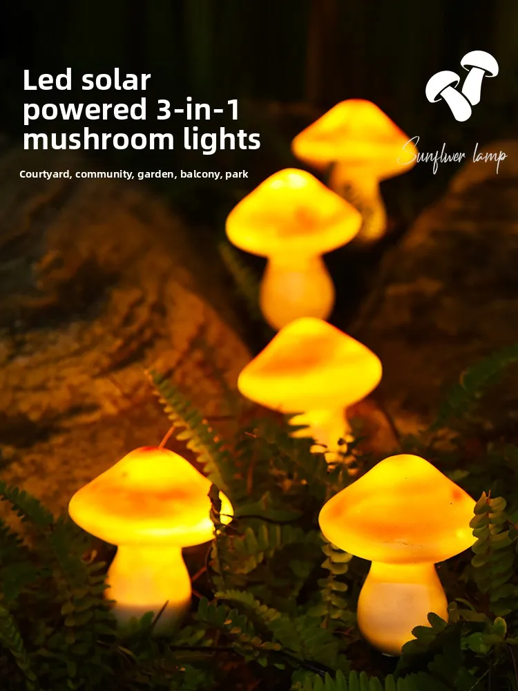 CZ Solar Garden MushroomWaterproof Landscaping Arrangement Atmospheric Ornament Garden Balcony Decoration Lawn Decoration
CZ Solar Garden MushroomWaterproof Landscaping Arrangement Atmospheric Ornament Garden Balcony Decoration Lawn Decoration