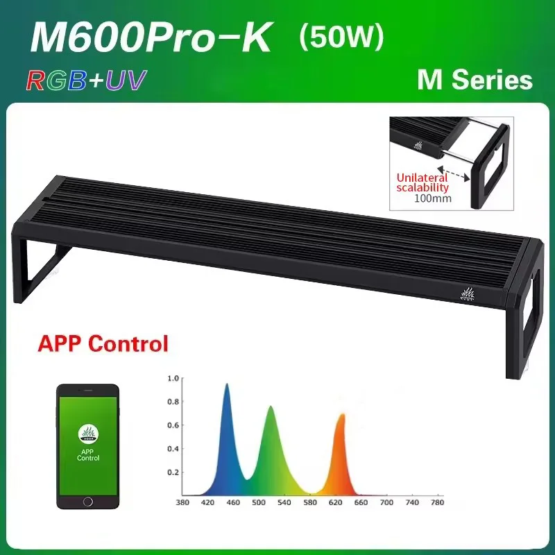 Week Aqua M Series RGB+UV Water Grass Lamp Bluetooth APP Timing Dimming LED Smart Aquarium Plant Grow Light for Planted Aquarium
Week Aqua M Series RGB+UV Water Grass Lamp Bluetooth APP Timing Dimming LED Smart Aquarium Plant Grow Light for Planted Aquarium
