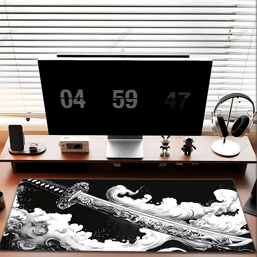 Samurai sword Black and White Mousepad Anime Computer Accessories Mouse Pad Office Laptop Desk Mat Carpet Gaming Gamer Playmat
Samurai sword Black and White Mousepad Anime Computer Accessories Mouse Pad Office Laptop Desk Mat Carpet Gaming Gamer Playmat