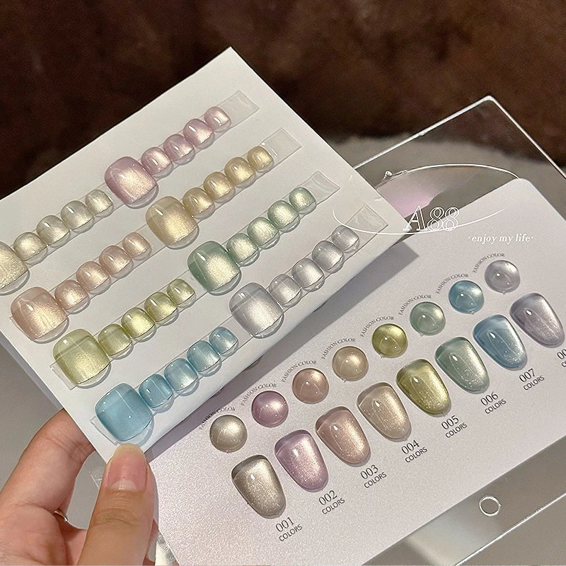 8Colors/Set 15ml Moonlight Cat Magnetic Nail Gel Polish Nude Pink Glass Bead Semi Permanent Soak Off UV LED Varnish for Manicure
8Colors/Set 15ml Moonlight Cat Magnetic Nail Gel Polish Nude Pink Glass Bead Semi Permanent Soak Off UV LED Varnish for Manicure