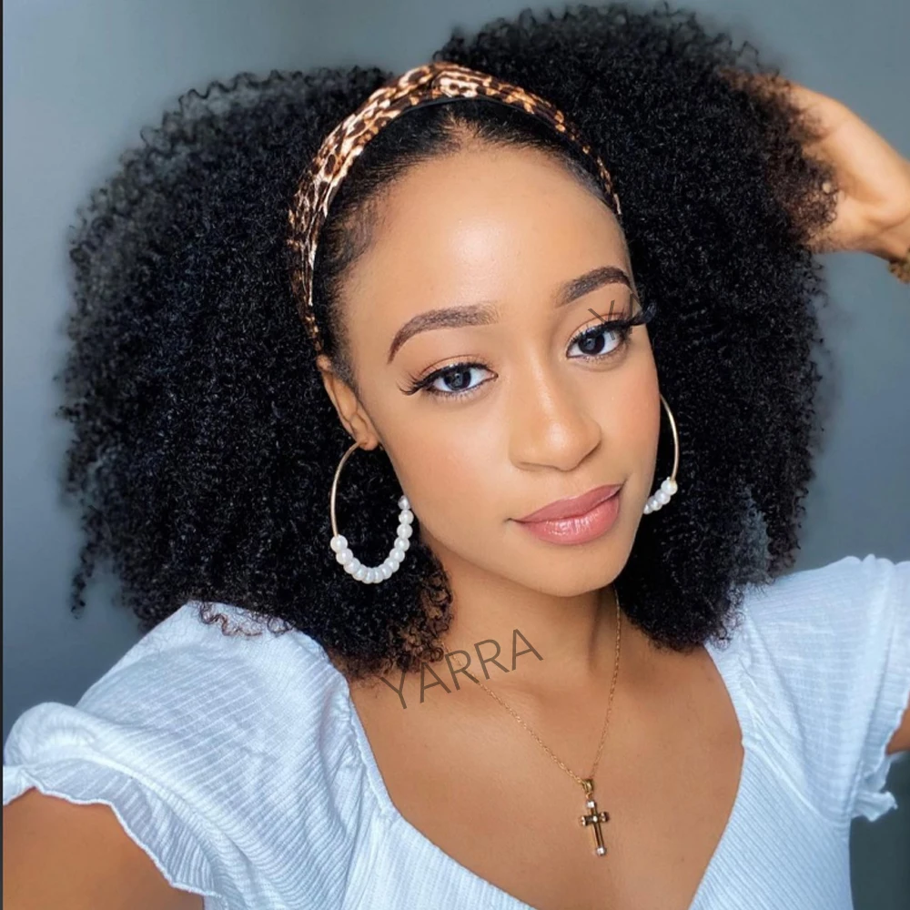 180% Density Headband Wigs Human Hair Afro Kinky Curly Brazilian Remy Hair Afro Kinky Headband Scarf Wigs Human Hair For Black Women
180% Density Headband Wigs Human Hair Afro Kinky Curly Brazilian Remy Hair Afro Kinky Headband Scarf Wigs Human Hair For Black Women