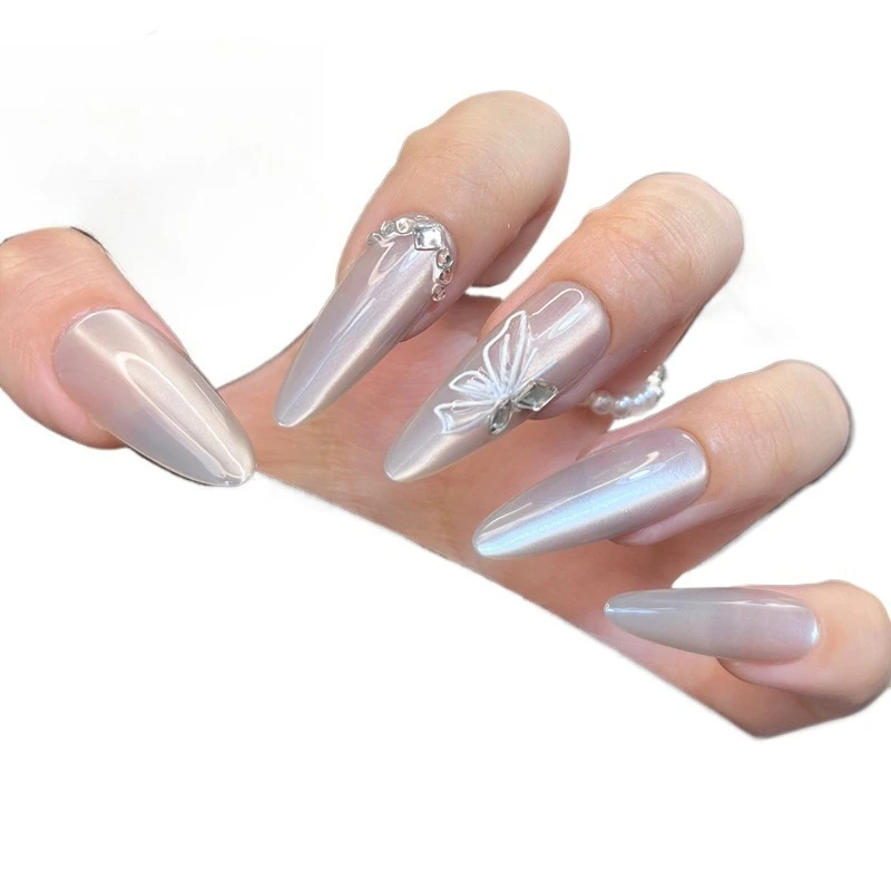Wearing nail advanced sense autumn nail piece butterfly flash diamond cat eye wearable nail piece
Wearing nail advanced sense autumn nail piece butterfly flash diamond cat eye wearable nail piece