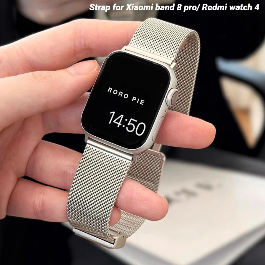 Магнитный ремешок для Redmi Watch 4, металлический ремешок для Xiaomi band 8 pro, сменный мужской и женский браслет, умные часы, спортивный браслет
Магнитный ремешок для Redmi Watch 4, металлический ремешок для Xiaomi band 8 pro, сменный мужской и женский браслет, умные часы, спортивный браслет