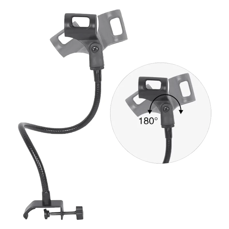 Y23A Microphone Stand 360 Degree Flexible Gooseneck Microphone Stand Adjustable Desk Mic Arm Stand with Clip
Y23A Microphone Stand 360 Degree Flexible Gooseneck Microphone Stand Adjustable Desk Mic Arm Stand with Clip