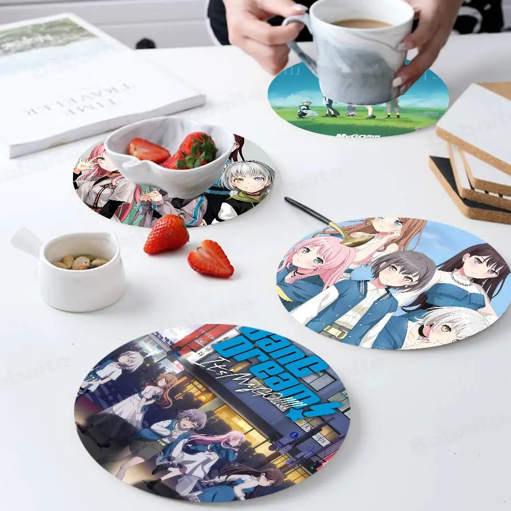 Anime BanG Dream It's MyGO Coasters Suitable for daily family gathering decoration, kitchen, anti-slip wooden coasters
Anime BanG Dream It's MyGO Coasters Suitable for daily family gathering decoration, kitchen, anti-slip wooden coasters