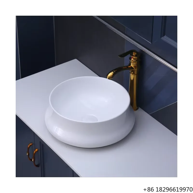 White Round Ceramic Countertop Art Vessel Sink Toilet Hand Wash Basin for Home Hotel
White Round Ceramic Countertop Art Vessel Sink Toilet Hand Wash Basin for Home Hotel