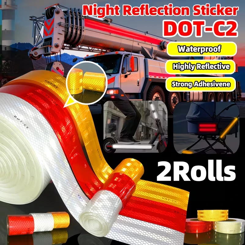 High Intensity Reflective Tape Suitable for Vehicles Trailers Boats Signs DOT-C2 Fluorescent Safety Marking Tape Warning Tape
High Intensity Reflective Tape Suitable for Vehicles Trailers Boats Signs DOT-C2 Fluorescent Safety Marking Tape Warning Tape