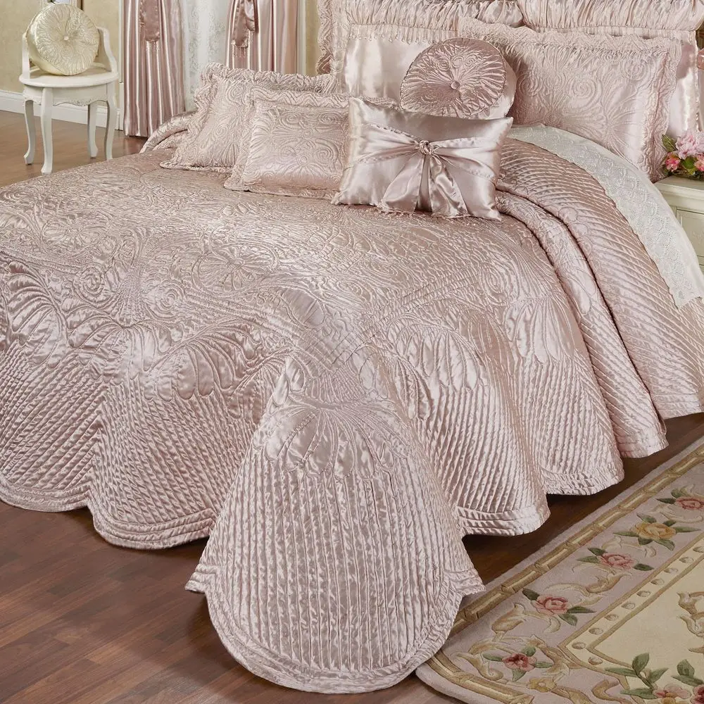 Portia Luxury Bedding Posh Rose Quartz Premier Quilted Polyester Satin Romantic Hand Guided Machine Quilted Scroll Design 3 Pie
Portia Luxury Bedding Posh Rose Quartz Premier Quilted Polyester Satin Romantic Hand Guided Machine Quilted Scroll Design 3 Pie