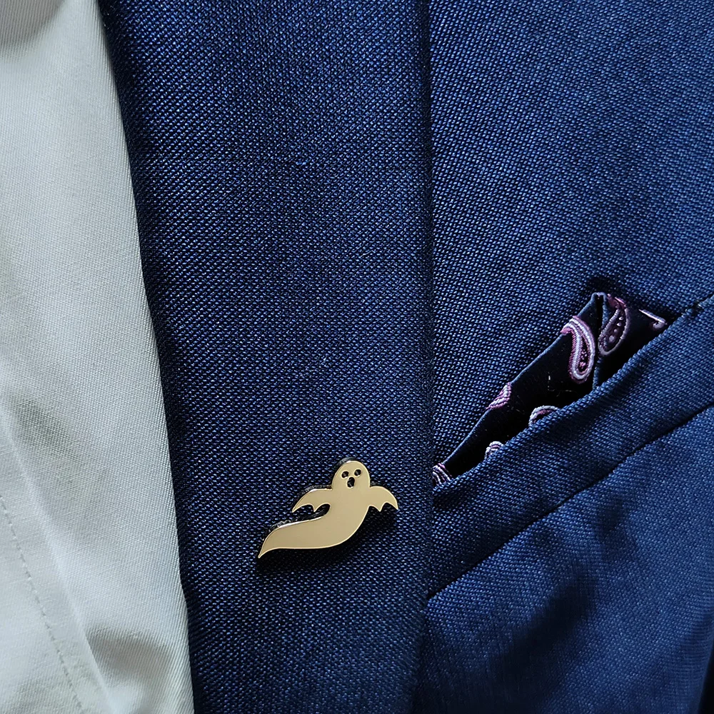 Fashionable and creative little ghost ladies brooch, formal dress party, gift to girlfriend, exquisite stainless steel brooch
Fashionable and creative little ghost ladies brooch, formal dress party, gift to girlfriend, exquisite stainless steel brooch