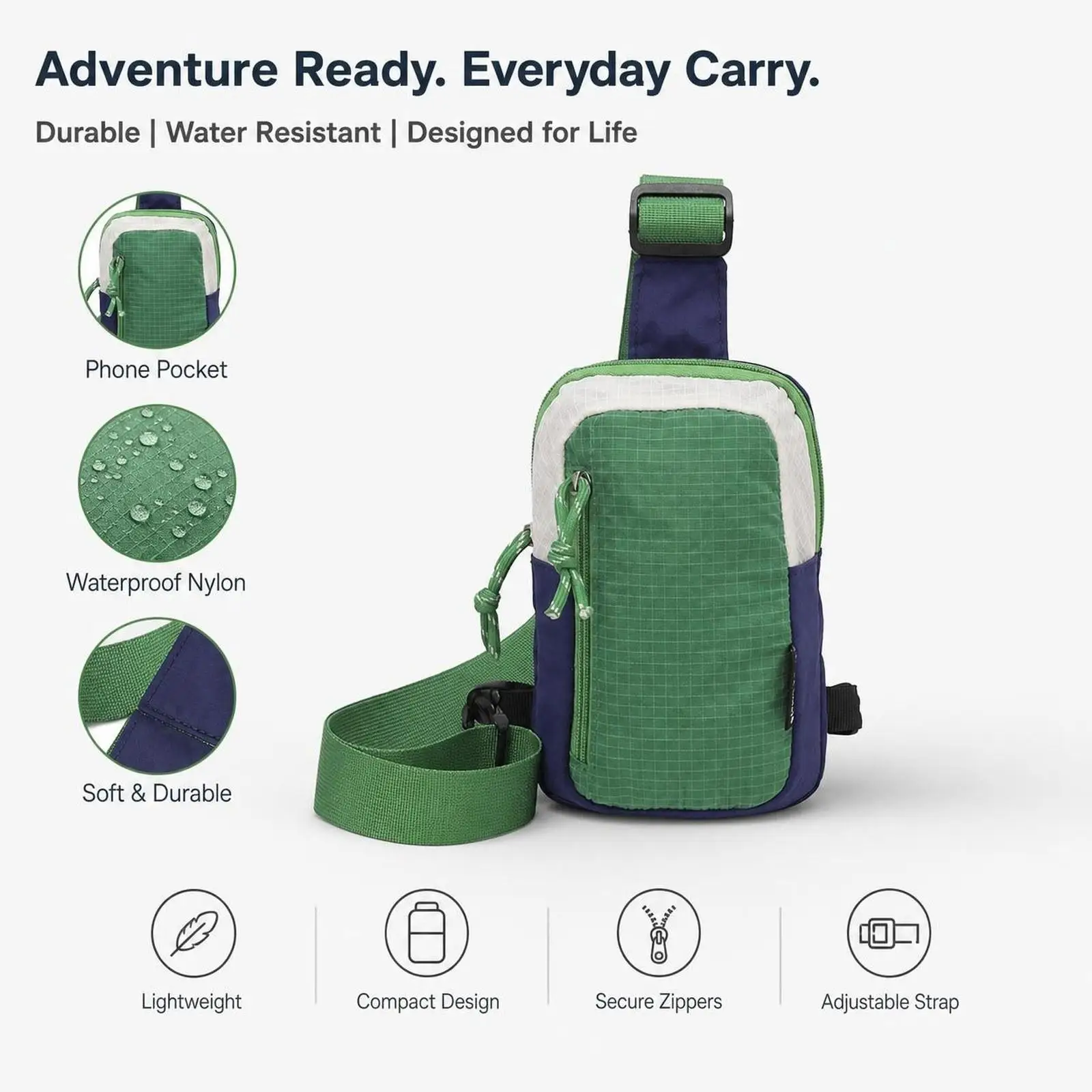 Small Chest Bag Waterproof Casual Pouch Fanny Pack for Sports Riding Office
Small Chest Bag Waterproof Casual Pouch Fanny Pack for Sports Riding Office
