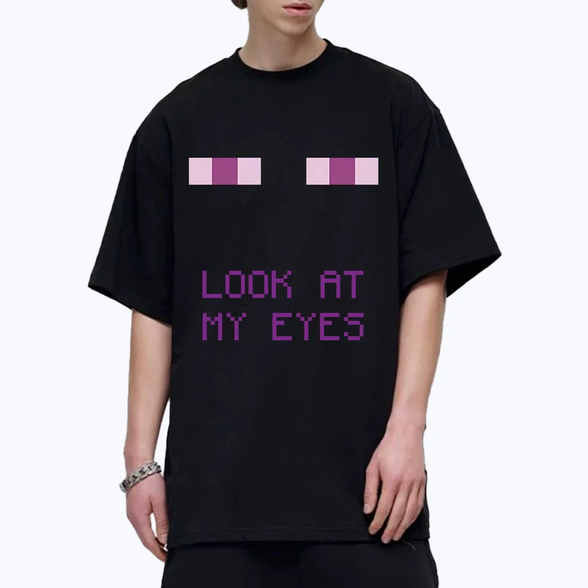 Fashion Eye of The Enderman Game Tee shirt 100% Cotton Men Women short sleeve t-shirts Summer Hip Hop Unisex plus size print top
Fashion Eye of The Enderman Game Tee shirt 100% Cotton Men Women short sleeve t-shirts Summer Hip Hop Unisex plus size print top