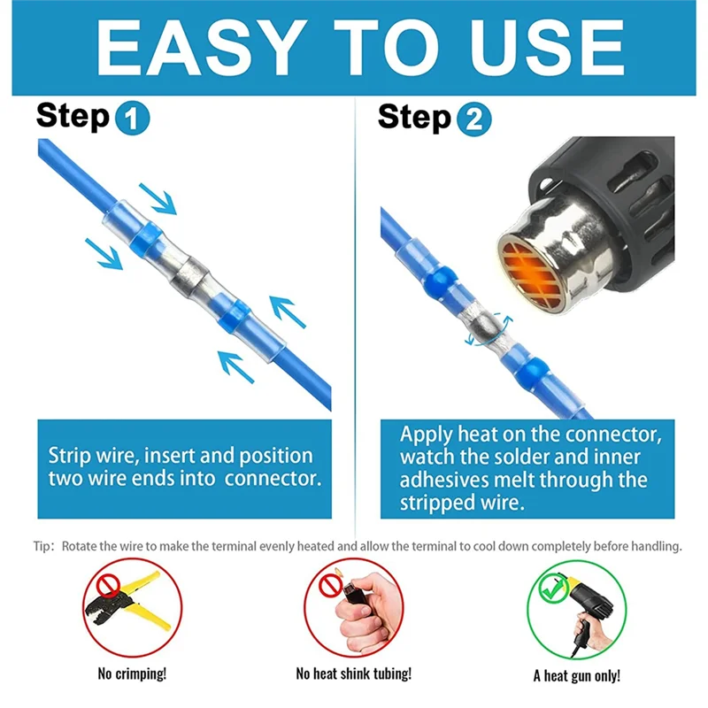 1 Set Self-Solder Heat Shrink Butt Connectors Solder Sleeve Waterproof Insulated Wire Connectors 27.41X18.01X4.39 Cm
1 Set Self-Solder Heat Shrink Butt Connectors Solder Sleeve Waterproof Insulated Wire Connectors 27.41X18.01X4.39 Cm