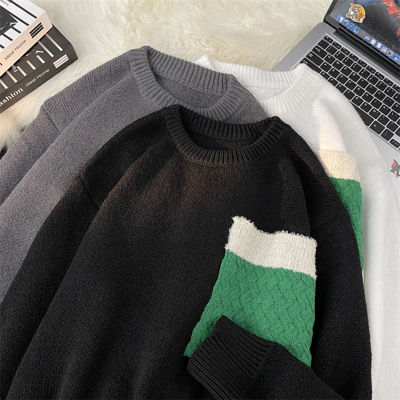 Fashion O-Neck Spliced Color Letter Sweaters Men's Clothing 2024 Winter Loose Knitted Casual Pullovers All-match Tops D100
Fashion O-Neck Spliced Color Letter Sweaters Men's Clothing 2024 Winter Loose Knitted Casual Pullovers All-match Tops D100