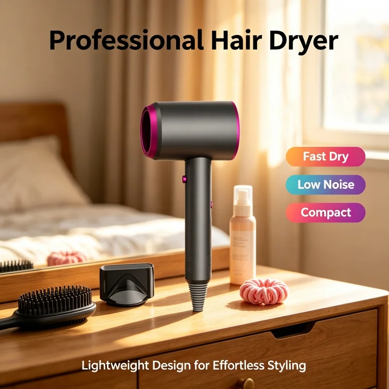Professional Ionic Blow Dryer Powerful Quick Dry Hair Dryer With Wind Collector Nozzle Anti-Frizz Household Hair Care Device
Professional Ionic Blow Dryer Powerful Quick Dry Hair Dryer With Wind Collector Nozzle Anti-Frizz Household Hair Care Device