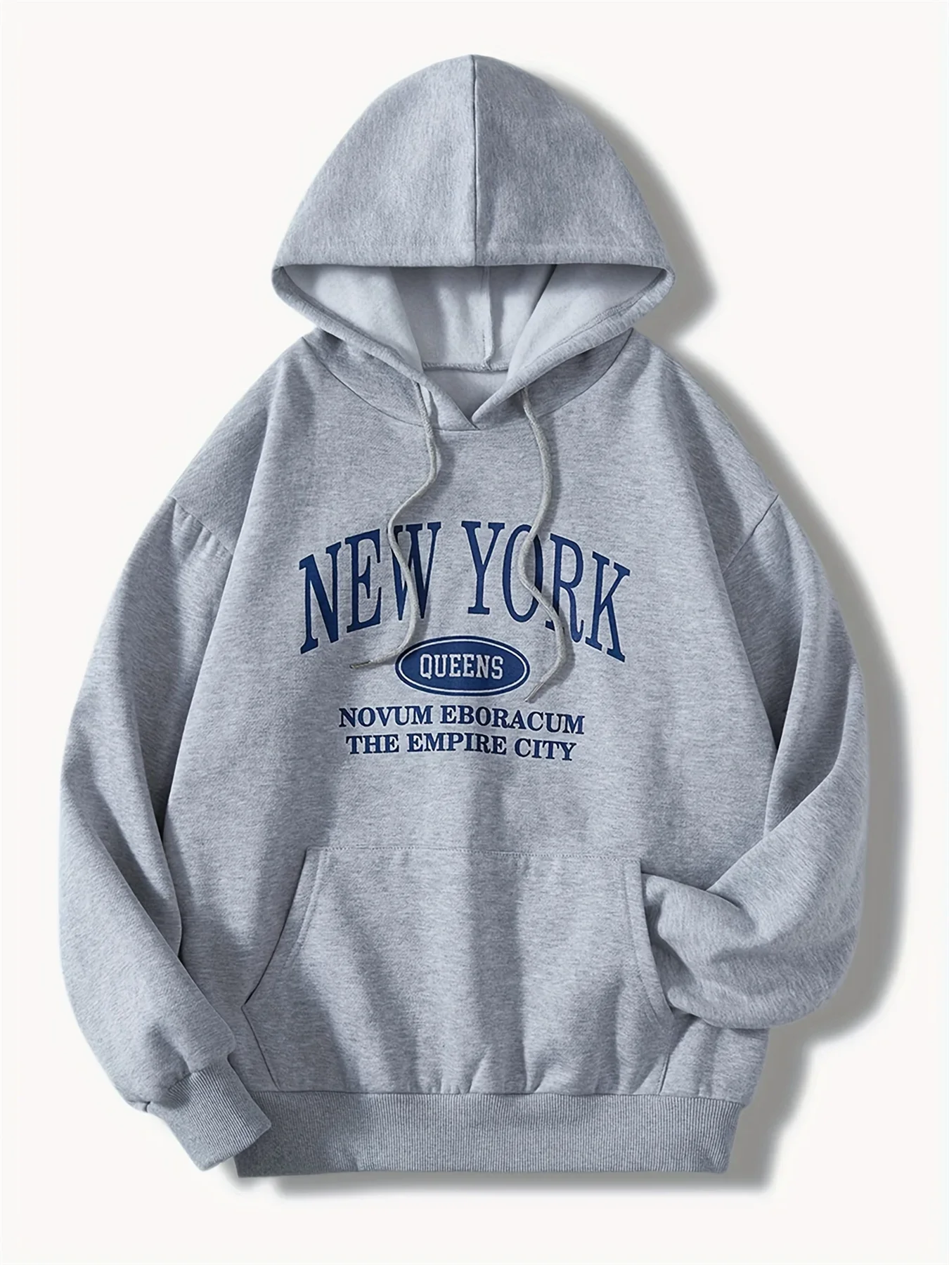 A casual and loose New York letter-patterned hooded drawstring round-neck long-sleeved warm pullover for autumn and winter
A casual and loose New York letter-patterned hooded drawstring round-neck long-sleeved warm pullover for autumn and winter